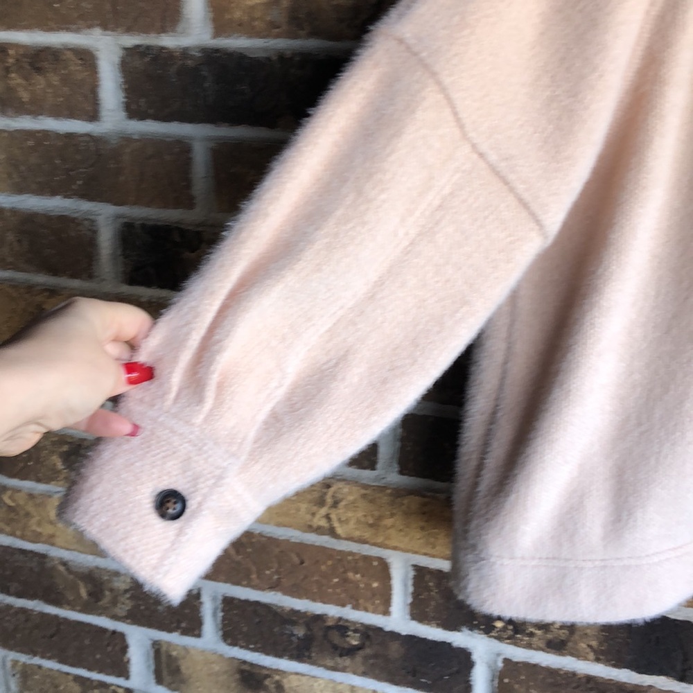 Anthropologie GREYLIN Jacket Shacket Oversized Button Down Off-White - Picture 11 of 14